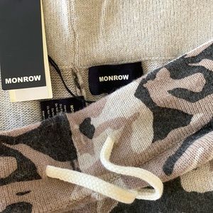 BNWT Monrow Heather gray camo pants sweats L